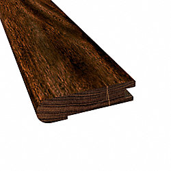 Prefinished Burnished Acacia Hardwood 5/8 in thick x 2.75 in wide x 78 in Length Stair Nose